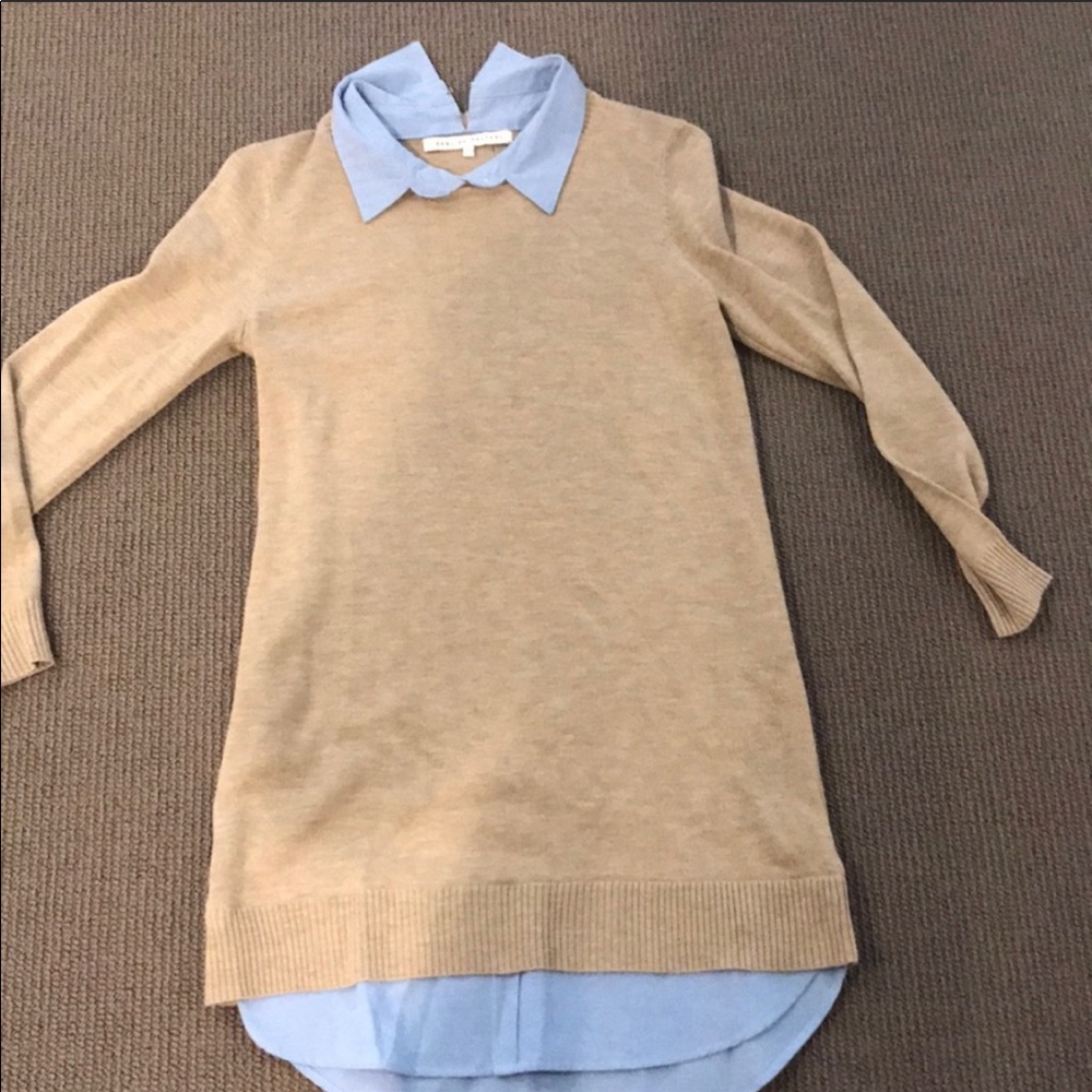 English Factory Collared Sweater dress